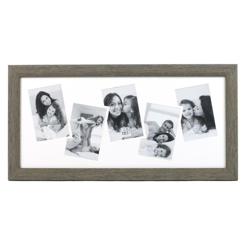 Wooden photo frame grey - frame, 6x4