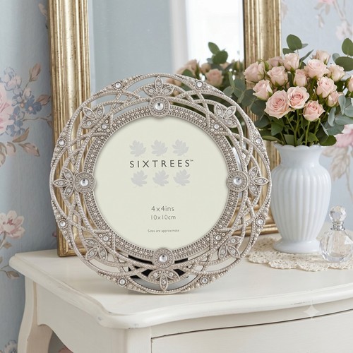 Ornate vintage silver inch - silver, 4
