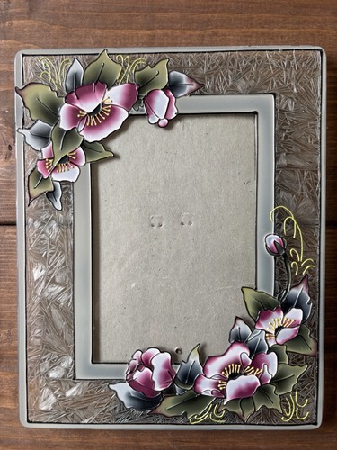 Sixtrees floral enamel picture - floral,