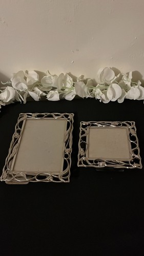 Pair heavy silver plated - of,